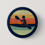 Cool Kayak Sunset Ronde Button 5,7 Cm (Voorkant)