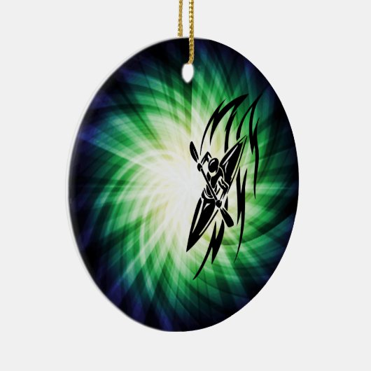 Cool Kayaking Keramisch Ornament (Rechts)