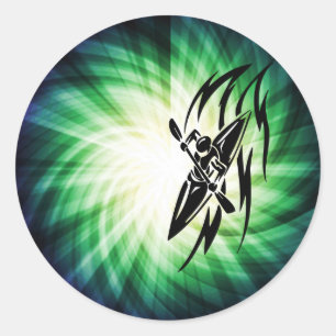 Cool Kayaking Ronde Sticker