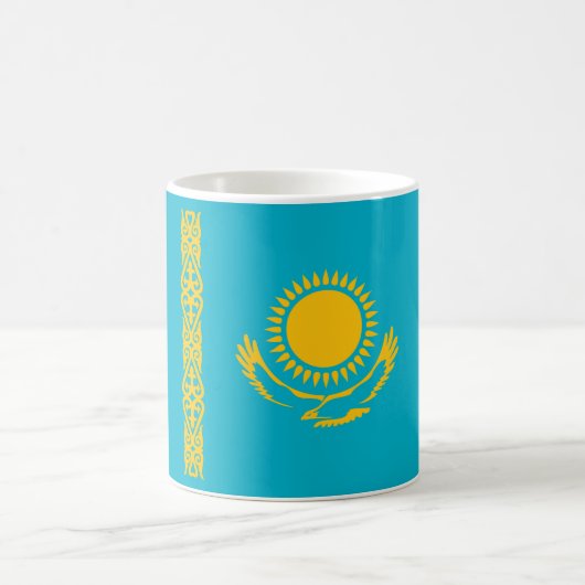 Cool Kazachstan Flag Koffiemok (Center)