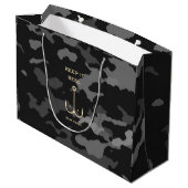 Cool Keep it Reel Vist Funny Vaderdag Camo Groot Cadeauzakje (Achterkant Gekanteld)