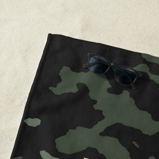 Cool Keep it Reel Vist Funny Vaderdag Camo Strandlaken (In situ)