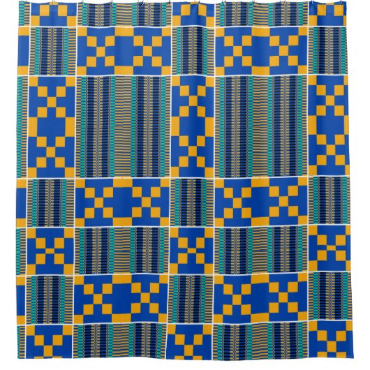 Cool Kente Design Douchegordijn (Voorkant)