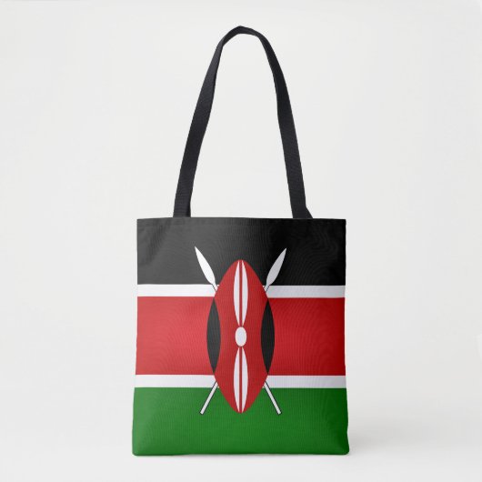 Cool Kenya Flag Mode Tote Bag (Voorkant)
