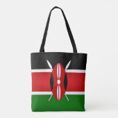 Cool Kenya Flag Mode Tote Bag (Achterkant)
