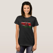 Cool Kenyan-vlagontwerp T-shirt (Voorkant volledig)