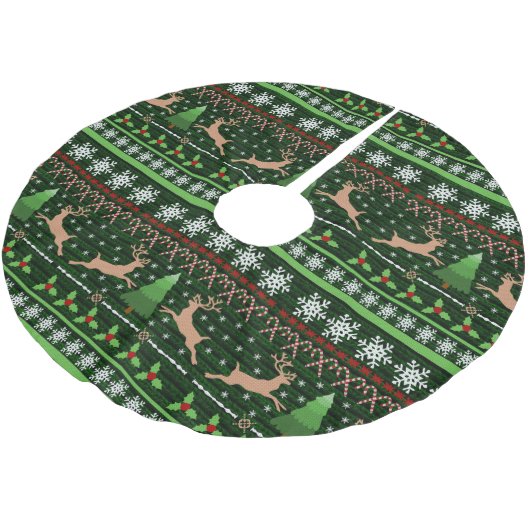 Cool-kerstkeukenpatroon Kerstboom Rok (Gekanteld)