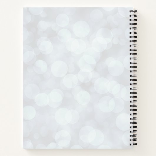 Cool Kerstllama | Joy Typografie Notitieboek (Achterkant)