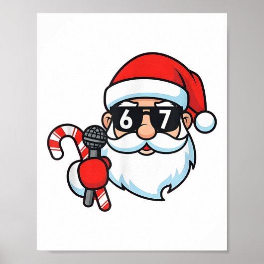 Cool Kerstman 67 Kerstmis Poster (Voorkant)