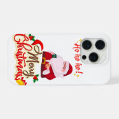 Cool Kerstman iPhone Hoesje (Achterkant horizontaal)