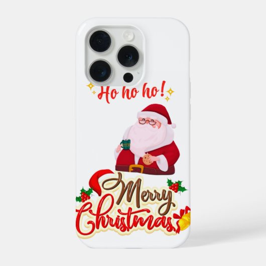Cool Kerstman iPhone Hoesje (Achterkant)