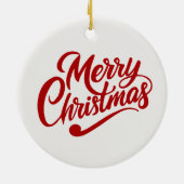 Cool Kerstman Vakantie met Kerstmis 🎅 Keramisch Ornament (Achterkant)