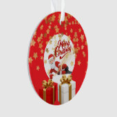 Cool Kerstman Vakantie met Kerstmis 🎅 Ornament (voorkant)