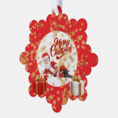Cool Kerstman Vakantie met Kerstmis Ornament Kaart (Links)