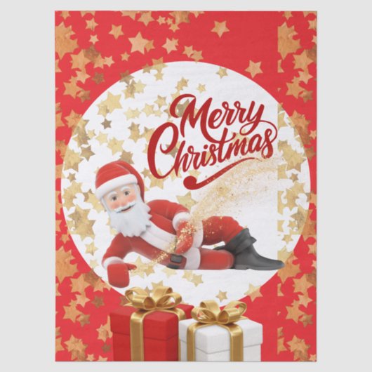 Cool Kerstman Vakantie met Kerstmis 🎅 Tissuepapier (Voorkant)