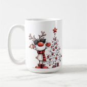 Cool Kerstmug met Rendier – Oh Hert! Koffiemok (Links)