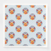 Cool-kerstrendierpapier Napkin Servet (Voorkant)