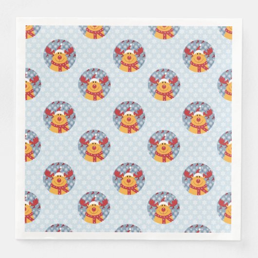 Cool-kerstrendierpapier Napkin Servet (Voorkant)