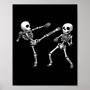 Cool kickboksen ontwerp voor mannen vrouwen kickbo poster