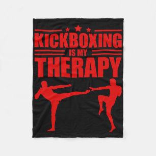 Cool Kickboksen Voor Mannen Vrouwen Kickboxer Work Fleece Deken