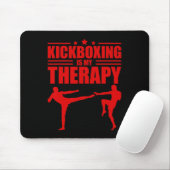 Cool Kickboksen Voor Mannen Vrouwen Kickboxer Work Muismat (Met muis)
