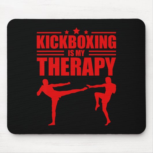 Cool Kickboksen Voor Mannen Vrouwen Kickboxer Work Muismat (Voorkant)