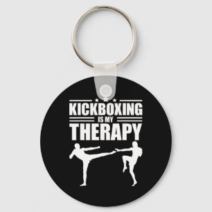 Cool Kickboksen Voor Mannen Vrouwen Kickboxer Work Sleutelhanger
