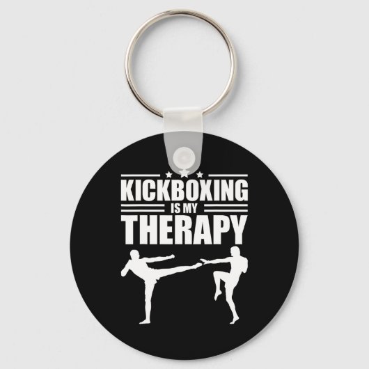 Cool Kickboksen Voor Mannen Vrouwen Kickboxer Work Sleutelhanger (Voorkant)
