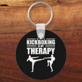 Cool Kickboksen Voor Mannen Vrouwen Kickboxer Work Sleutelhanger (Voorkant)