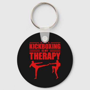 Cool Kickboksen Voor Mannen Vrouwen Kickboxer Work Sleutelhanger