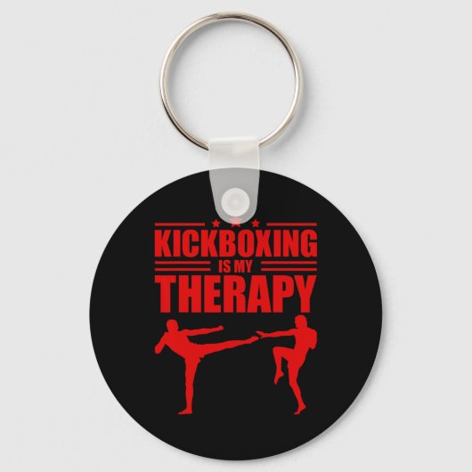 Cool Kickboksen Voor Mannen Vrouwen Kickboxer Work Sleutelhanger (Voorkant)