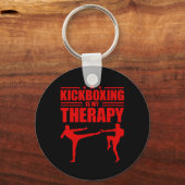 Cool Kickboksen Voor Mannen Vrouwen Kickboxer Work Sleutelhanger (Voorkant)