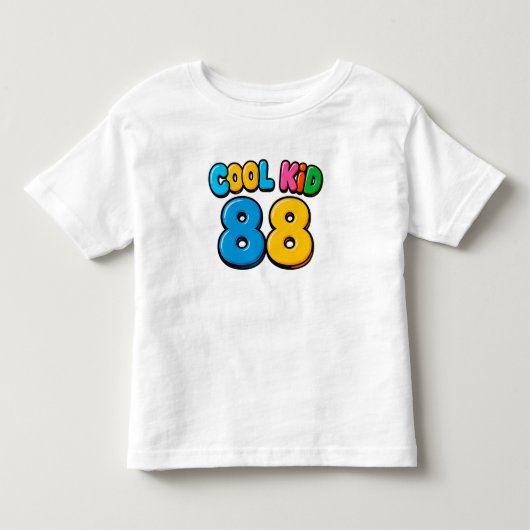 Cool Kid 88 Leuke Cartoon Stijl Kinder Shirts (Voorkant)
