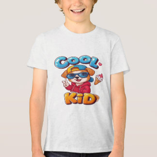 Cool Kid Puppy: Hond met Zonnebril en Ijs Tri-Blend Shirt