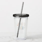 Cool Kid - Trendy Tumbler for All Acryl Drinkbeker (Achterkant)