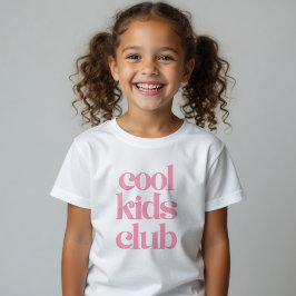 Cool Kids Club T-shirt Roze Kinder T-shirt Trendy