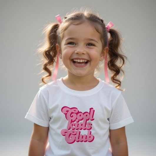 Cool Kids Club T-shirt Roze Meisjes Trendy Kids