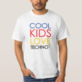 Cool Kids Love Techno Shirt (Voorkant)