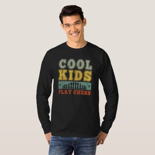 Cool Kids Play Chess Player For Chess  Boys  2 T-shirt (Voorkant volledig)