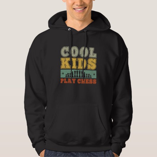 Cool Kids Play Chess Player For Chess Boys Hoodie (Voorkant)