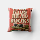 Cool Kids Read Books Reading Motivation Kussen (Achterkant)