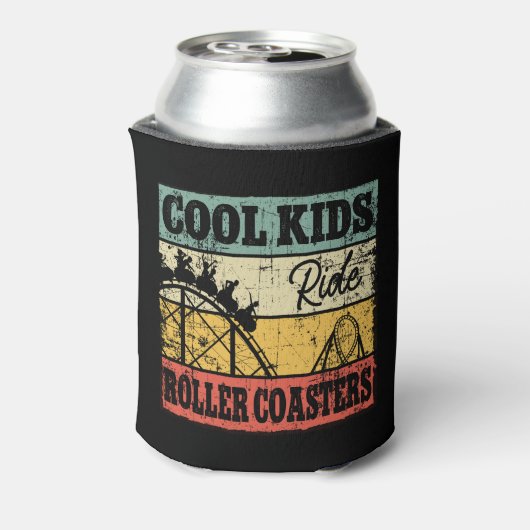 Cool Kids Ride Roller Coasters Funny Coaster Train Blikjeskoeler (Blikje Achterkant)