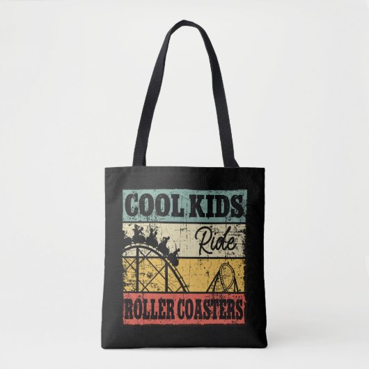 Cool Kids Ride Roller Coasters Funny Coaster Train Tote Bag (Voorkant)