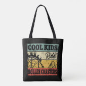 Cool Kids Ride Roller Coasters Funny Coaster Train Tote Bag (Achterkant)