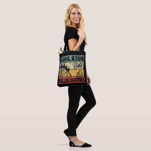 Cool Kids Ride Roller Coasters Funny Coaster Train Tote Bag (Op model)