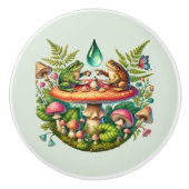 Cool kikker dieren liefhebbers keramische knop (Voorkant)