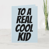 COOL KIND BIRTHDAY-KAARTEN KAART (Voorkant)