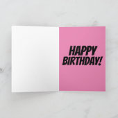 COOL KIND BIRTHDAY-KAARTEN KAART (Binnen)