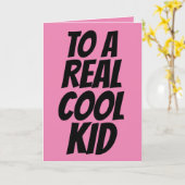 COOL KIND BIRTHDAY-KAARTEN KAART (Gele Bloem)