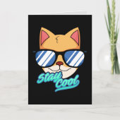 COOL KIND CAT BIRTHDAY KINDER WENSKAARTEN KAART (Voorkant)